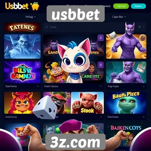 Opções de jogos disponíveis no USBBet